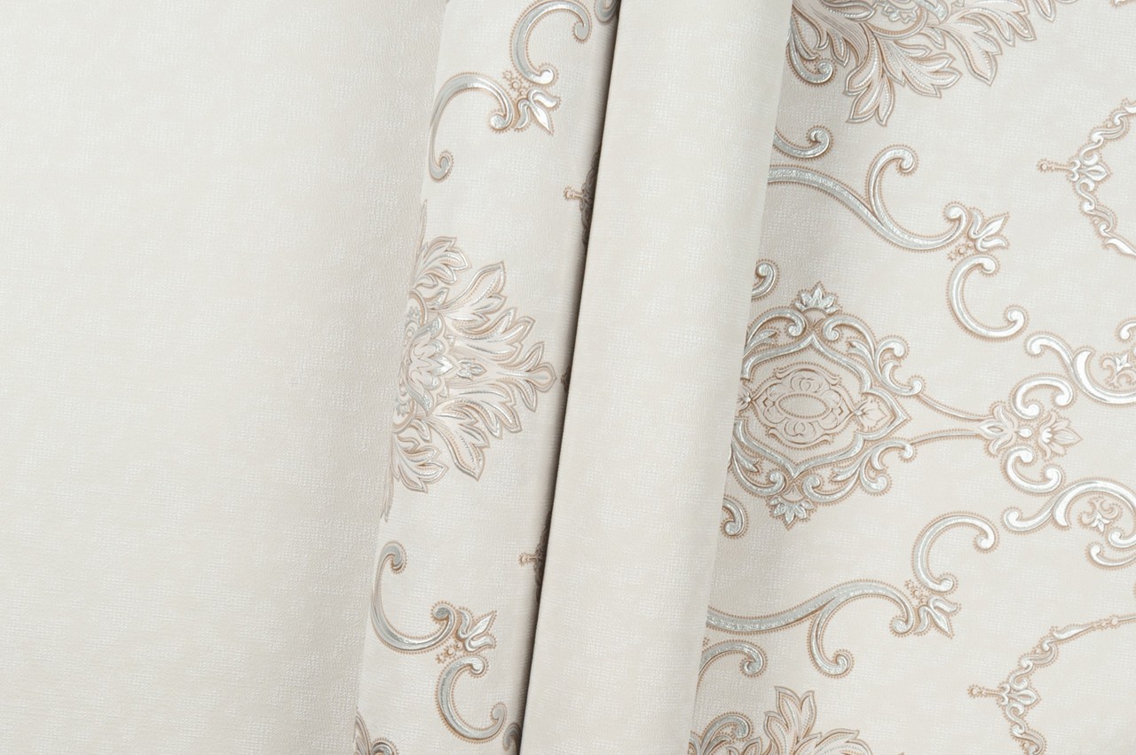 Vinyl Foam wallpaper on non-woven base Vinil Zan KFV 1-1626 Light-Brown 10,05 x 0,53 m