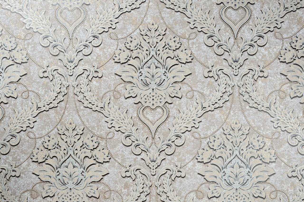 Vinyl Foam wallpaper on non-woven base Vinil Avery DHV-1593/4 Olive 10,05 x 1,06 m