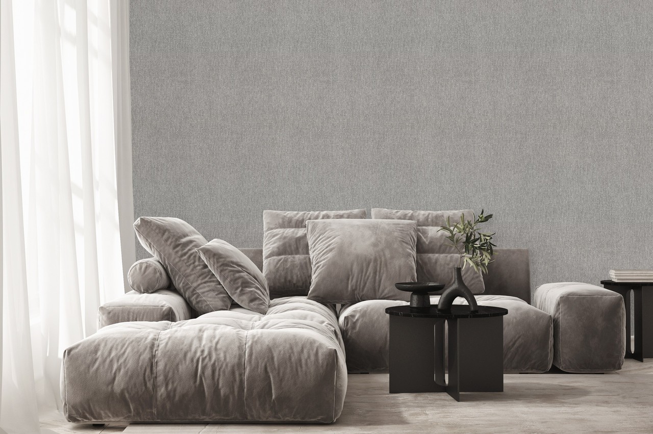 Hot Embossed wallpaper on Non-Woven Base Vinil Jute SHT 6-1555 Brown 10,05 x 1,06 m