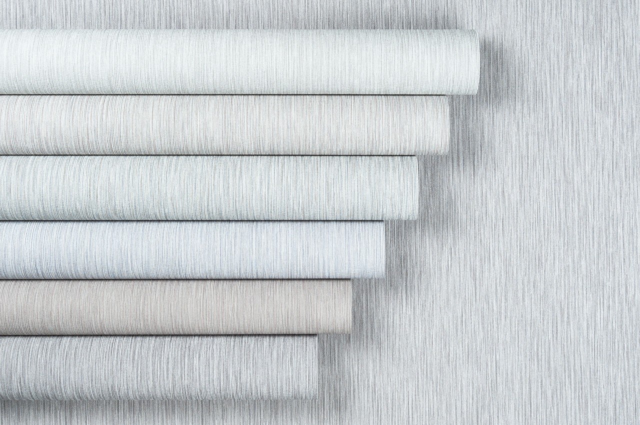 Hot Embossed wallpaper on Non-Woven Base Vinil Line SHT 3-1556 Gray Blue 10,05 x 1,06 m