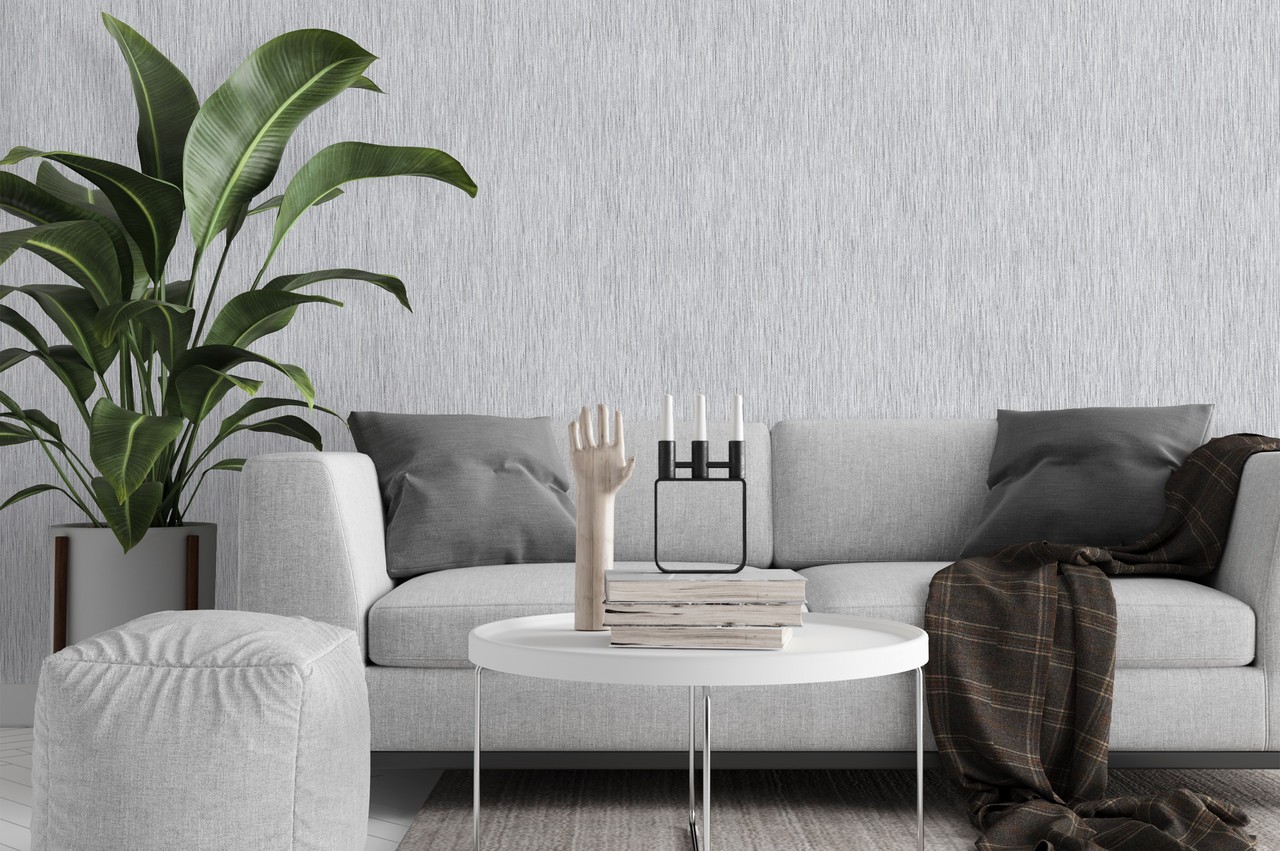 Hot Embossed wallpaper on Non-Woven Base Vinil Line SHT 6-1556 Gray 10,05 x 1,06 m