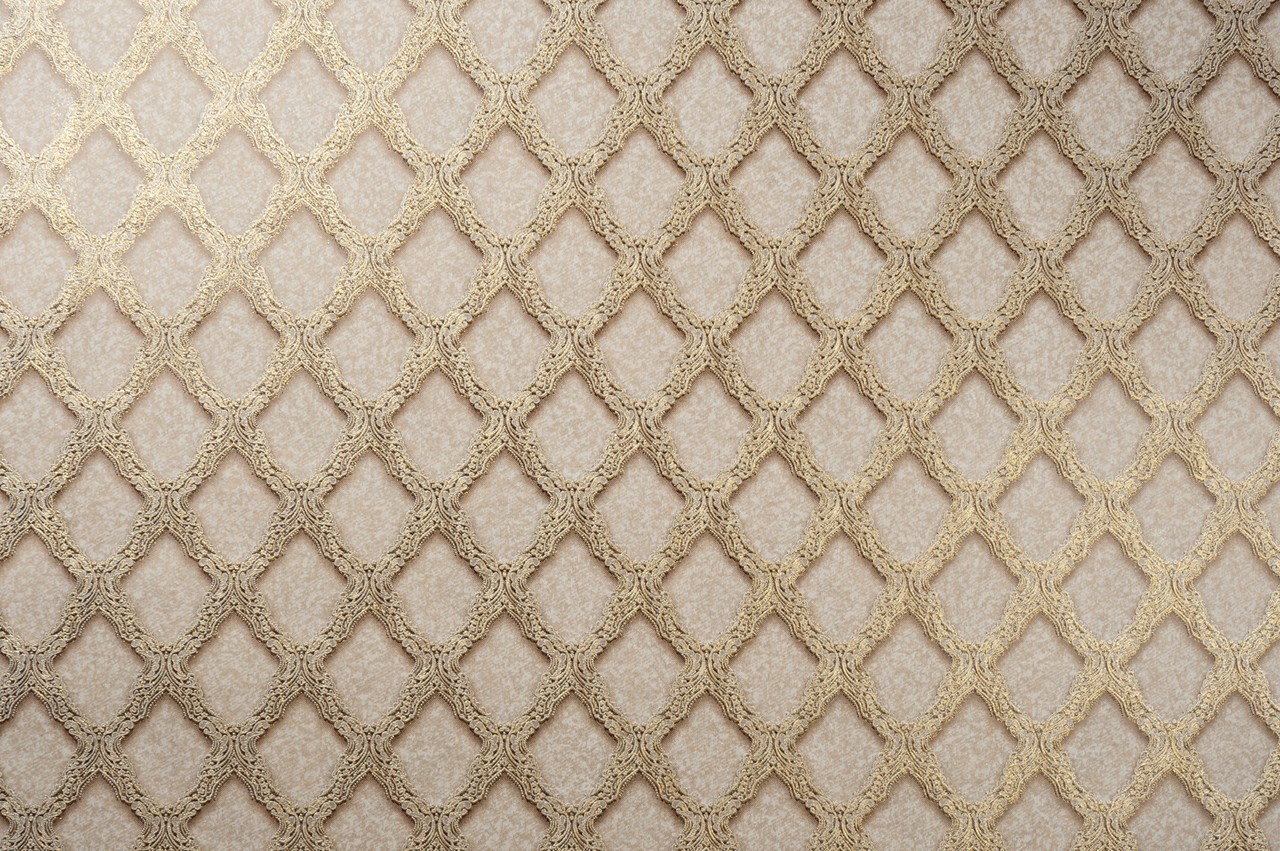 Vinyl Foam wallpaper on non-woven base Vinil CHARLOTTE DHV-1197/1 Beige-Golden-Silver 10,05 x 1,06