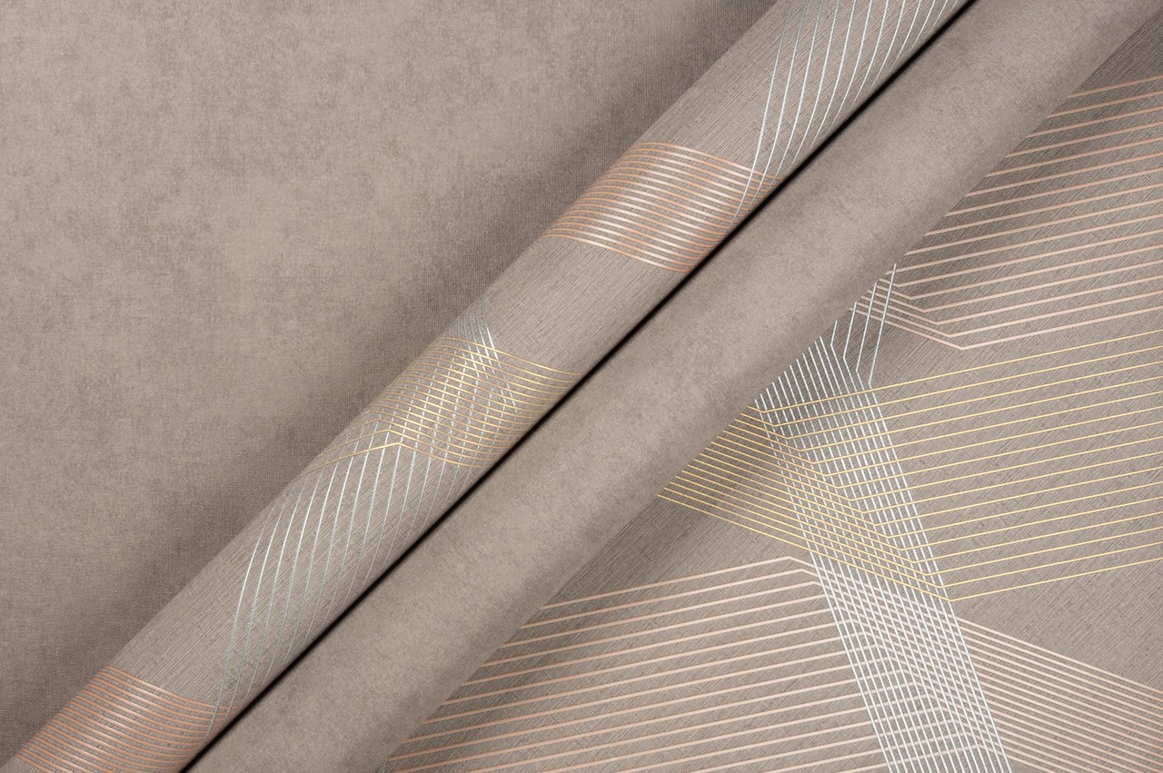Hot Embossed wallpaper on Non-Woven Base Vinil Fringe SHT 5-1469 Brown 10,05 x 1,06 m