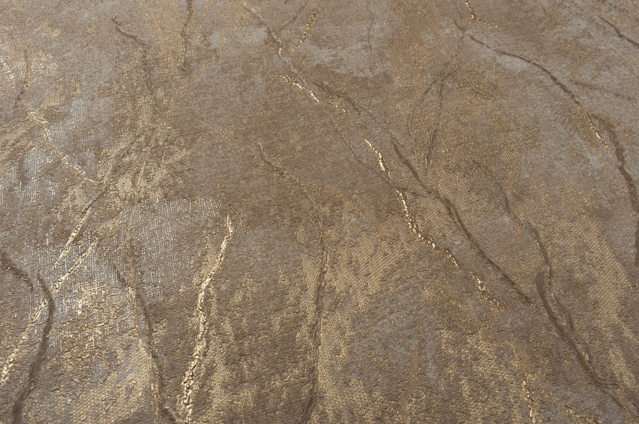 Hot Embossed wallpaper on Non-Woven Base Vinil Arona TFSH9-1279 Golden-Olive 10,05 x 1,06 m