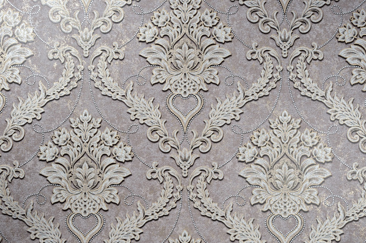 Vinyl Foam wallpaper on non-woven base Vinil Avery DHV-1593/5 Brown 10,05 x 1,06 m
