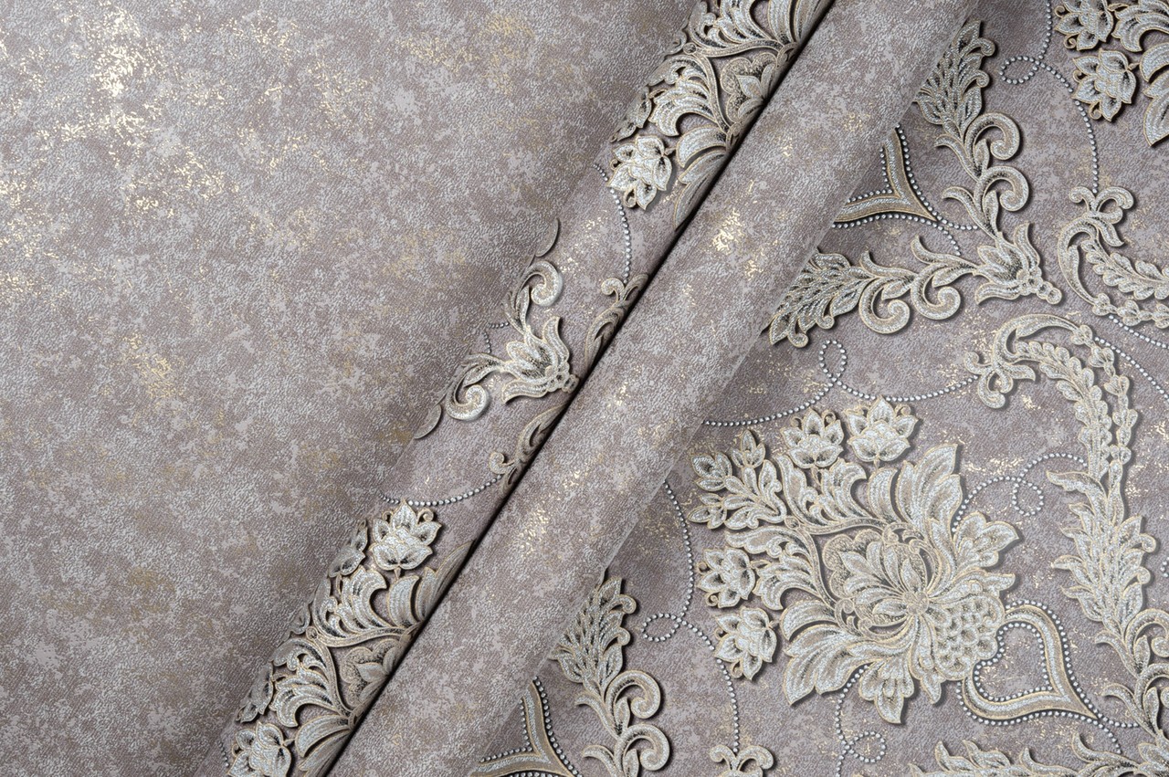 Vinyl Foam wallpaper on non-woven base Vinil Avery DHV-1593/5 Brown 10,05 x 1,06 m