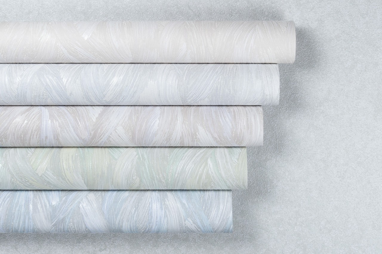 Vinyl Foam wallpaper on non-woven base Vinil Aqua DHN-1642/2 Light-Gray 10,05 x 1,06 m
