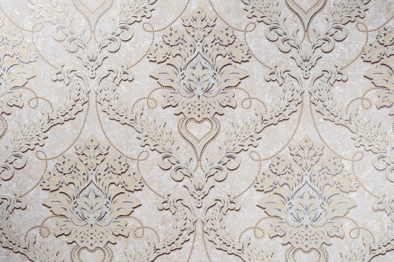 Vinyl Foam wallpaper on non-woven base Vinil Avery DHV-1593/3 Warm-Beige 10,05 x 1,06 m
