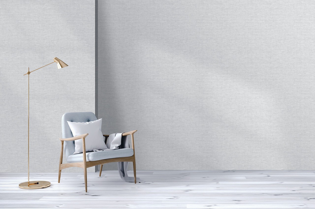 Wallpaper with silk-screen printing on non-woven backing Vinil Textile SHT 4-1559 Light-Gray (1,06С…10,05 m)